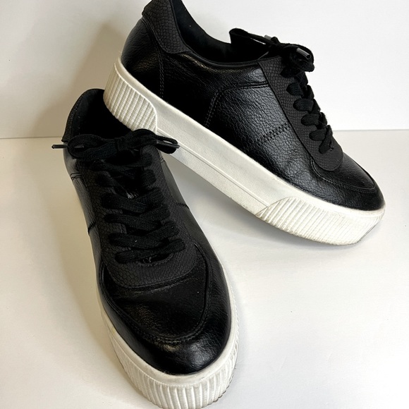 EUC‼️Mix No.6 Ebele Platform Black Sneakers -7.5M - Picture 4 of 6
